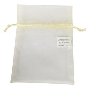 Organzabeutel creme klein ca. 14/11 cm